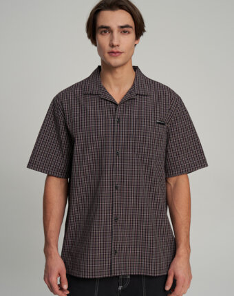 Рубашка с коротким рукавом мужская Quiksilver Mercury Double Zero, Красный женщинам