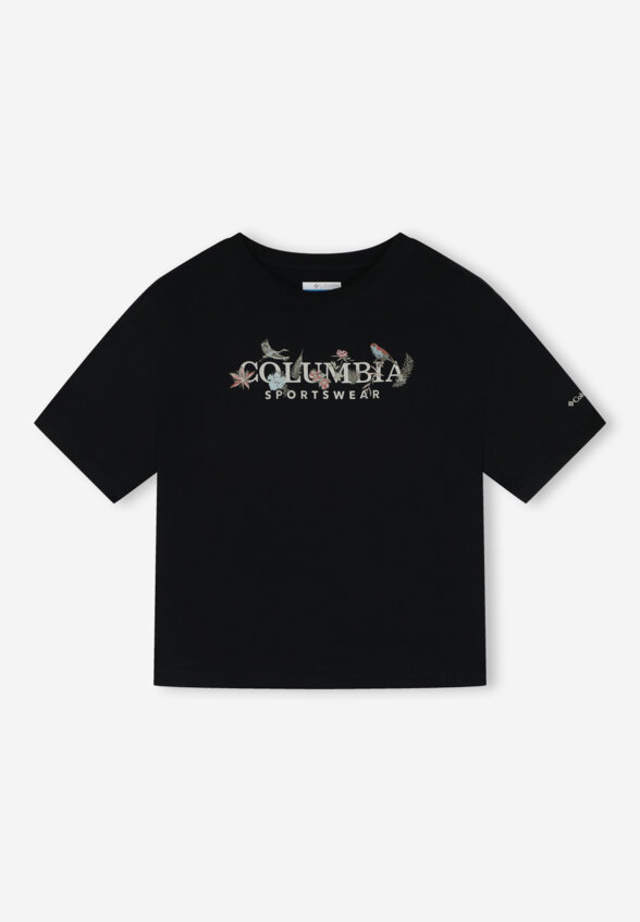 Футболка женская Columbia Rolling Bend Graphic Relaxed Crop SS, Черный