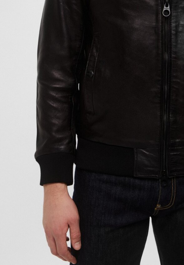 Куртка кожаная Bikkembergs