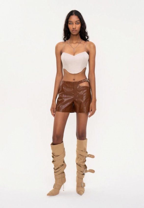 Шорты кожаные Shi-shi