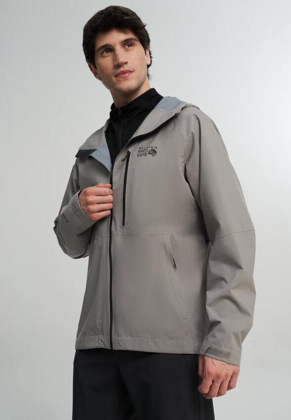 Куртка мембранная мужская Mountain Hardwear Stretch Ozonic Jacket, Серый