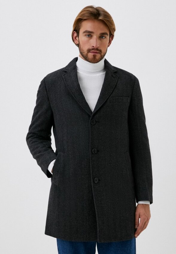 Пальто однобортное Al Franco