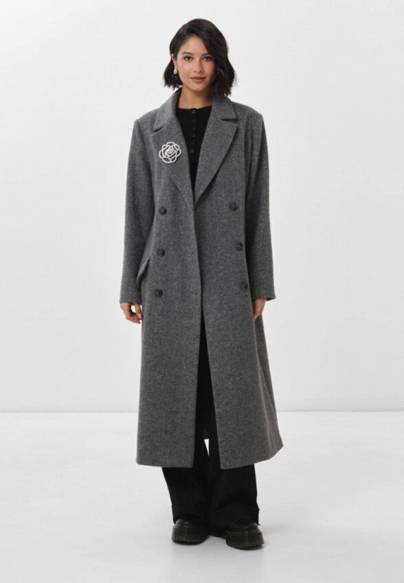 Пальто двубортное Lichi