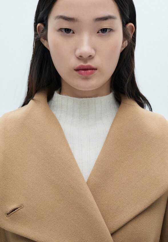 Пальто однобортное Mango