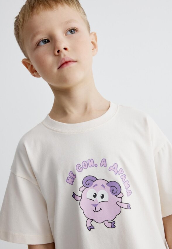 Пижама с принтом для мальчиков SELA x Смешарики