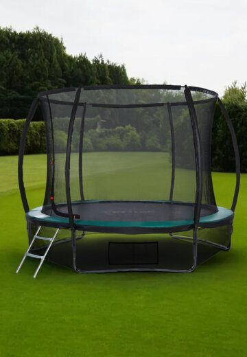 Батут KETTLER Wallaroo-100 с внутренней сеткой, 305 см, Черный