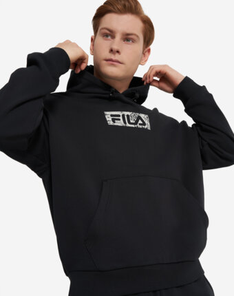 Худи мужское оверсайз FILA, Черный женщинам