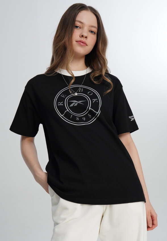 Футболка женская Reebok Lawn Club, Черный