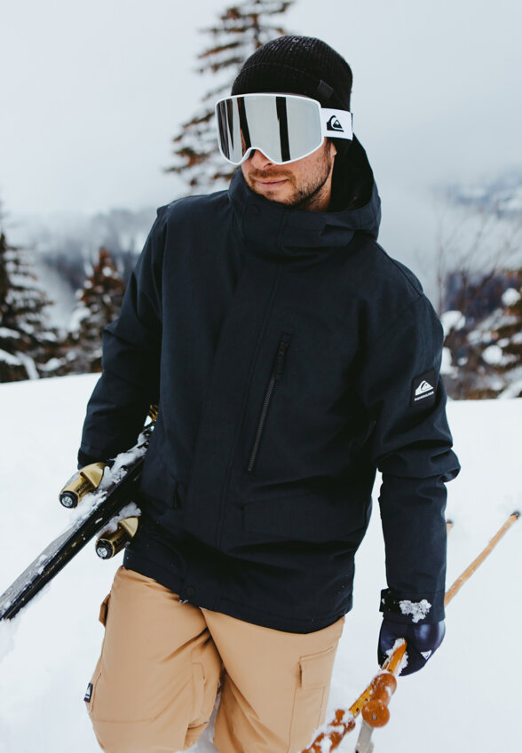 Куртка сноубордическая мужская Quiksilver Mission Solid, Черный