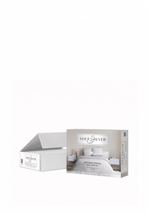 Постельное белье Евро Soft Silver