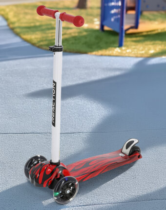 Самокат детский Reaction Joy 2.0 Boy, 120 мм, Черный детям