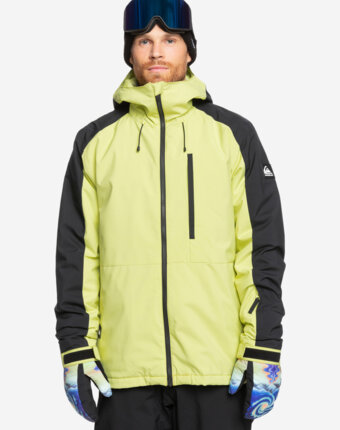 Куртка сноубордическая мужская Quiksilver Mission Block, Желтый женщинам