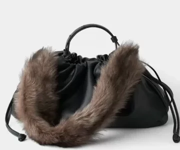 CУМКА С РЕМЕШКОМ ИЗ МЕХА ASKENT Х LUDA NIKISHINA