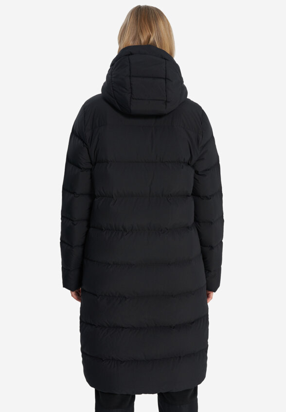 Пальто пуховое женское Jack Wolfskin Frozen Palace, Черный