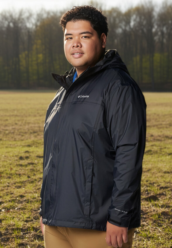 Куртка мембранная мужская Columbia Watertight II Jacket, Plus Size, Черный