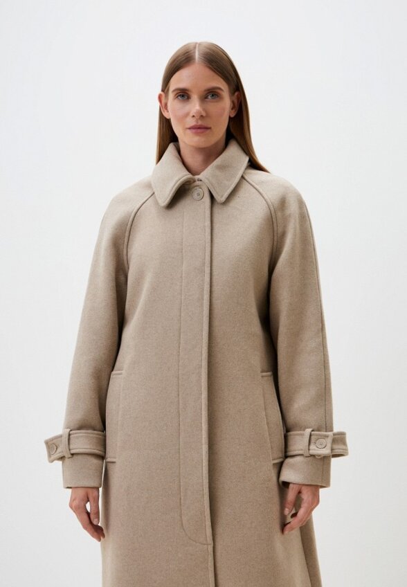 Пальто однобортное Sela
