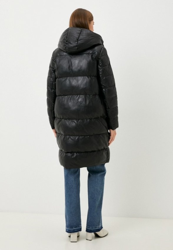 Куртка кожаная утепленная Снежная Королева