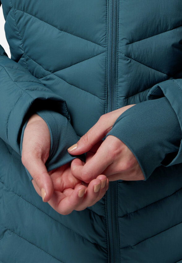 Ультралегкий пуховик женский Columbia Joy Peak II Mid Jacket, Голубой