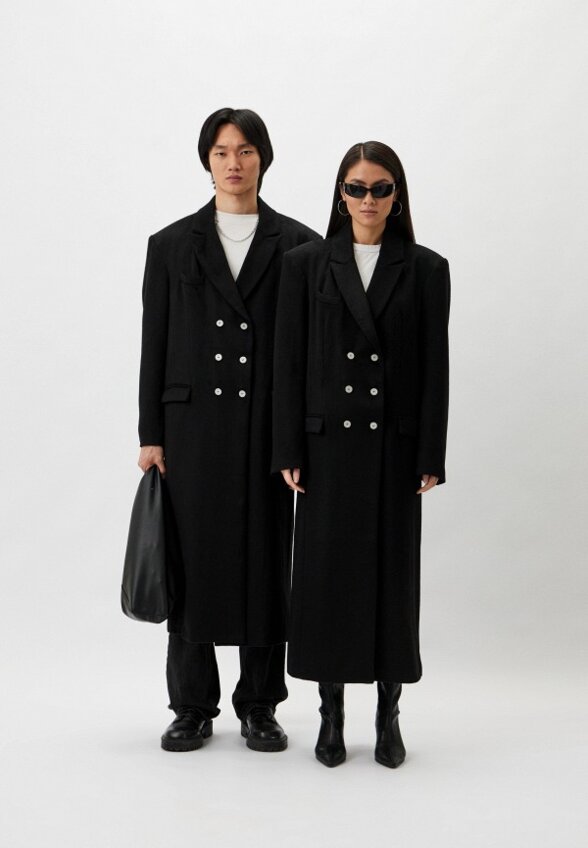 Пальто двубортное Berhasm