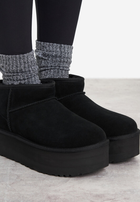 Угги женские UGG Classic Ultra Mini Platform, Черный