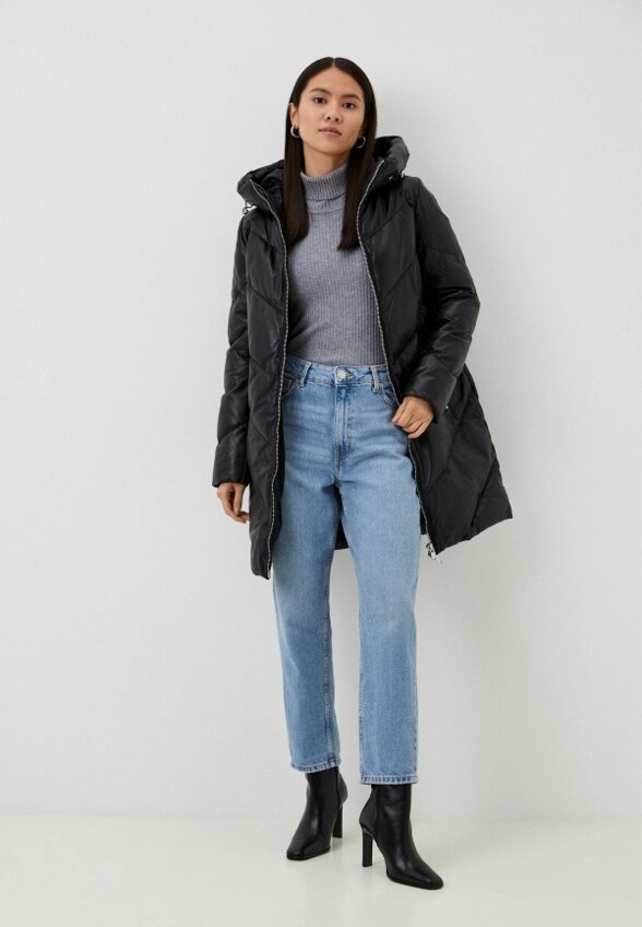 Куртка кожаная утепленная Снежная Королева