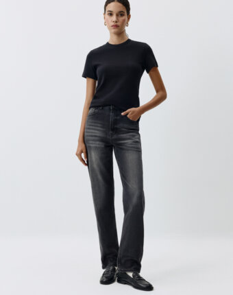 Джинсы SLIM FIT с высокой посадкой женщинам
