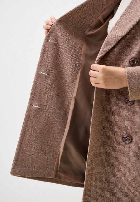 Пальто двубортное Gaxgax