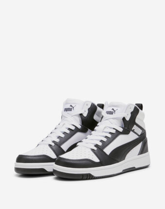 Кеды детские PUMA Rebound V6 Mid Jr, Белый женщинам