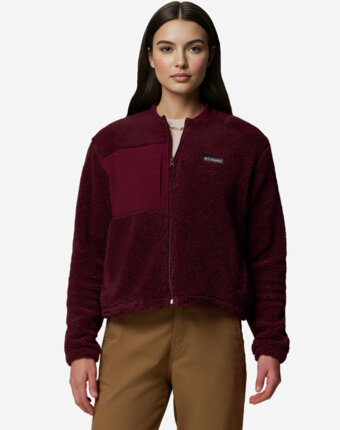 Джемпер флисовый женский Columbia Stellar Path Fleece Bomber Full Zip, Красный женщинам