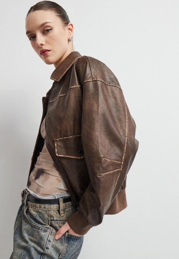 Куртка кожаная Vittoria Vicci