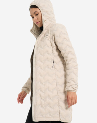 Ультралегкий пуховик женский Columbia Delta Ridge II Long Down Jacket, Бежевый женщинам