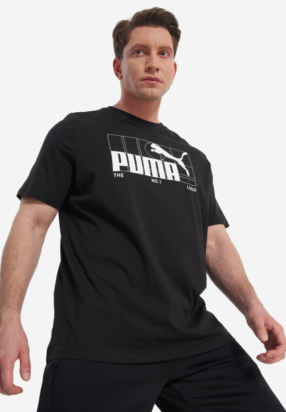 Футболка мужская PUMA Graphic No.1 Logo, Черный