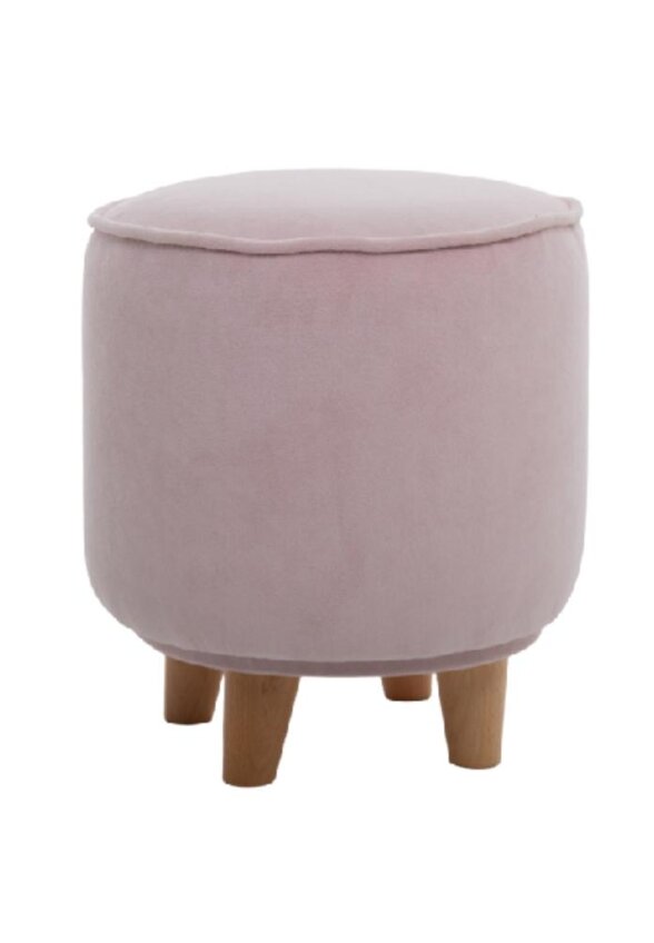 Пуф на буковых ножках Луна Софт Фурниче (LOONA soft furniture), розовый