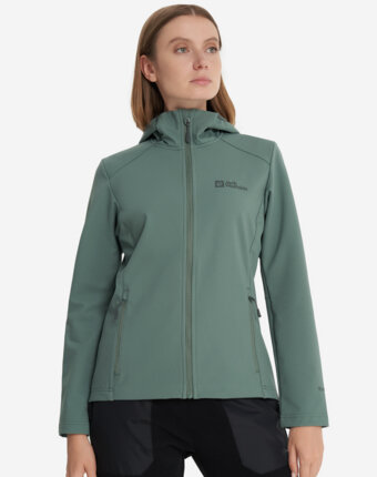 Куртка софтшелл женская Jack Wolfskin Bornberg, Зеленый женщинам