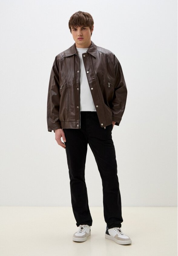 Куртка кожаная утепленная Rushbay