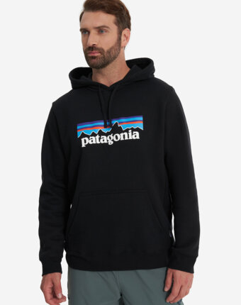 Худи мужское Patagonia Logo Uprisal, Черный женщинам