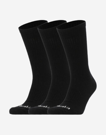 Носки Columbia Unisex Logo Crew, 3 пары, Черный женщинам