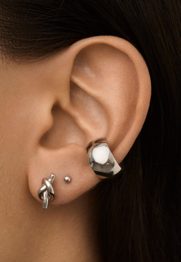 Серебряные серьги пусеты MIESTILO MIE