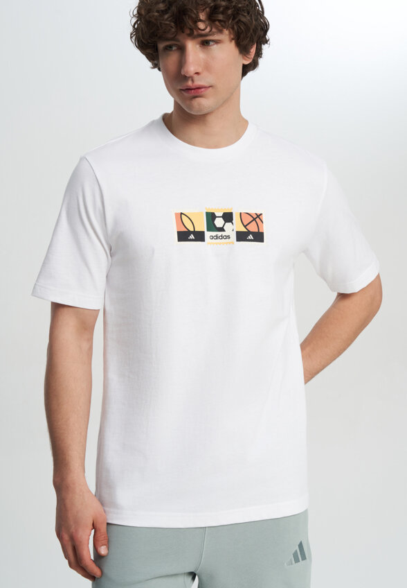 Футболка мужская adidas Mos Stamps, Белый