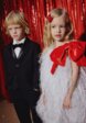 Платье с эффектом перьев для девочек1  - превью