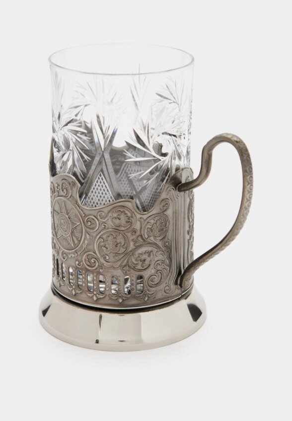 Стакан с подставкой Кольчугинский мельхиор