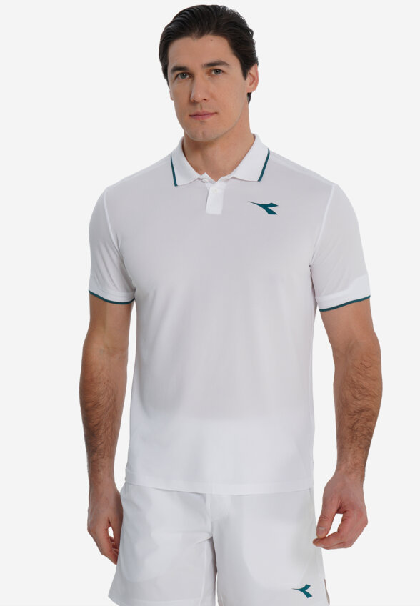Поло мужское Diadora, Белый
