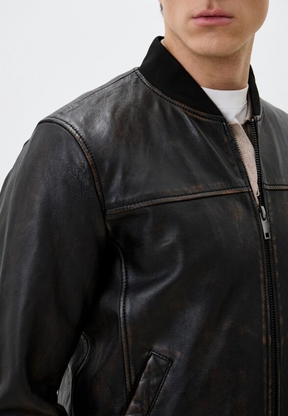 Куртка кожаная Urban Fashion for Men
