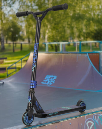 Cамокат Reaction Stunt 2.0, Черный детям