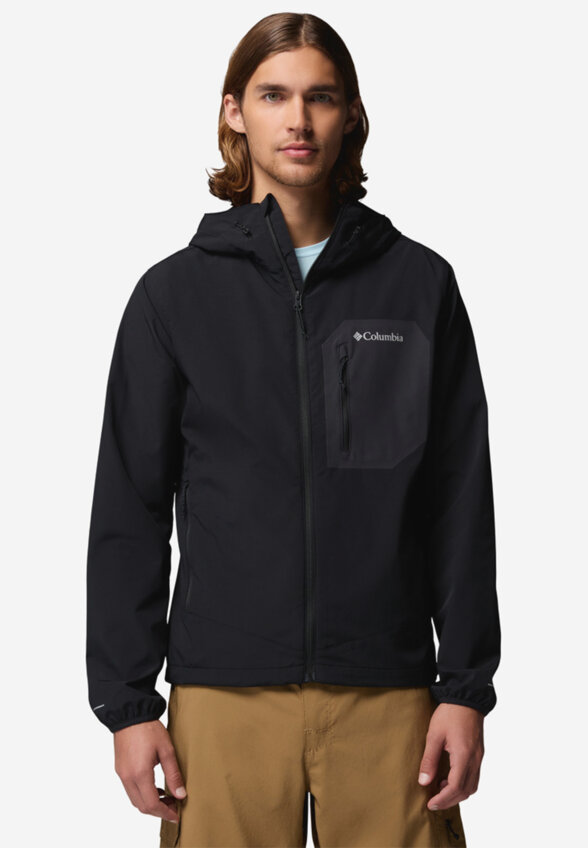 Ветровка мужская Columbia Tall Heights III Hooded Softshell, Черный