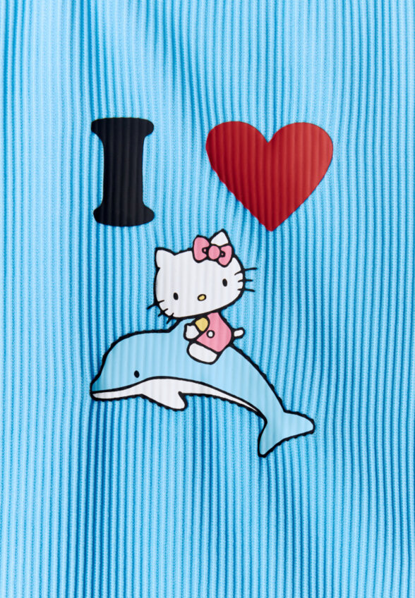 Слитный купальник с принтом Hello Kitty для девочек