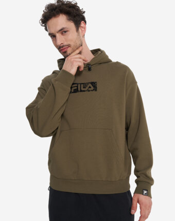 Худи мужское оверсайз FILA, Коричневый женщинам