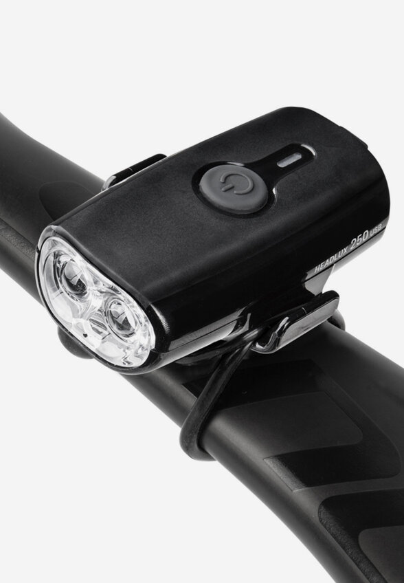 Фонарь велосипедный передний Topeak HeadLux 250 USB, Черный