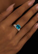 Серебряное кольцо ЧИСТОТА с крупным Лондон топазом MIE1  - превью