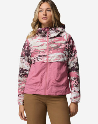 Ветровка женская Columbia Spire Valley Printed Windbreaker, Розовый женщинам